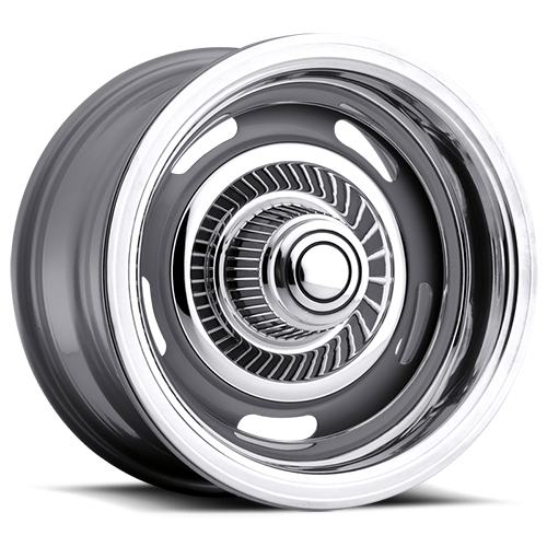 55-5173 - Vision 55 Rally 15X10 5X127 -32mm Silver - Vision Wheels Canada