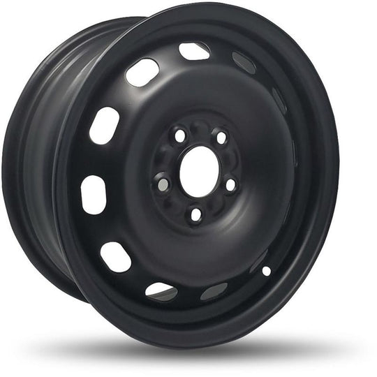 550801 - DTD Steel Wheel 15X6 5X108 ET 52mm Black - DTD Wheels Canada