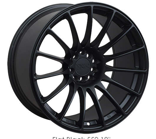 550881022 - XXR 550 18X8.75 5X100 / 5X114.3 36mm Flat Black - XXR Wheels Canada