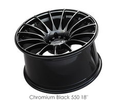 Load image into Gallery viewer, 550881050 - XXR 550 18X8.75 5X114.3 / 5X100 36mm Chromium Black - XXR Wheels Canada
