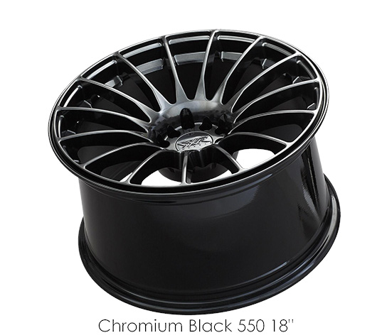 550881050 - XXR 550 18X8.75 5X114.3 / 5X100 36mm Chromium Black - XXR Wheels Canada