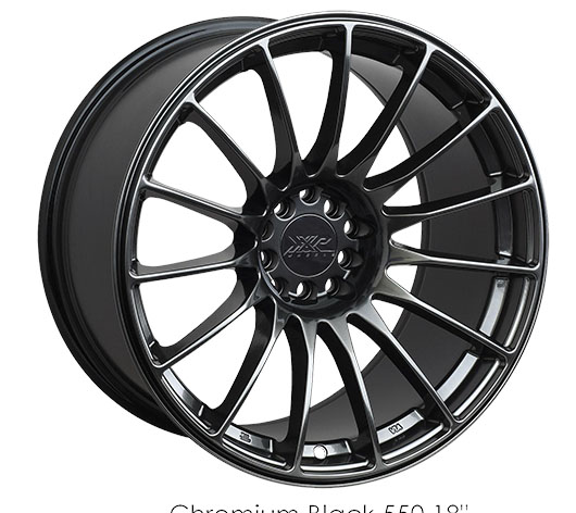550881050 - XXR 550 18X8.75 5X114.3 / 5X100 36mm Chromium Black - XXR Wheels Canada