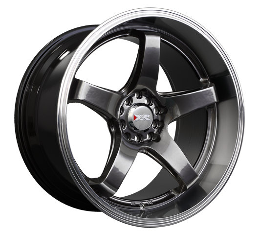 555805451 - XXR 555 18X10 5X100 25mm Chromium Black / Machined Lip - XXR Wheels Canada