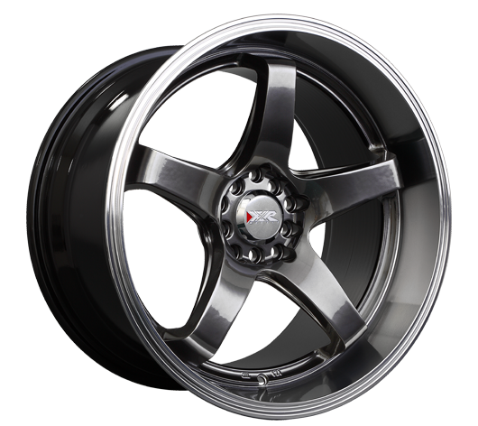 555805451 - XXR 555 18X10 5X100 / 5X114.3 25mm Chromium Black / Machined Lip - XXR Wheels Canada