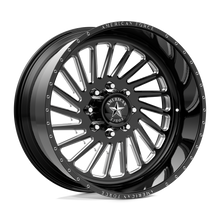 Charger l'image dans la galerie, AFTDN02G24-5-21 - American Force AFW Sabre 20X10 8X180 -25mm Gloss Black Mill-Mach - American Force Wheels Canada