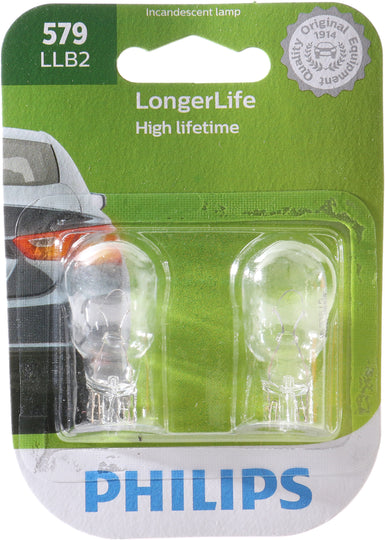 579LLB2 Philips LongerLife Miniature 579LL - LongerLife - Twin Blister Pack Philips Bulbs