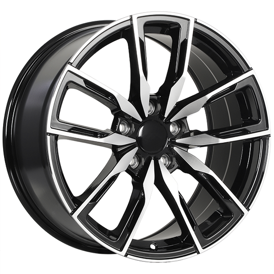 R15718002 - ART Replica 157 18X8.5 5X120 ET 35mm Gloss Black - Machined Face - ART Replica Wheels Canada
