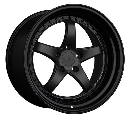 565883126 - XXR 565 18X8.5 5X108 35mm Flat Black / Gloss Black Lip - XXR Wheels Canada