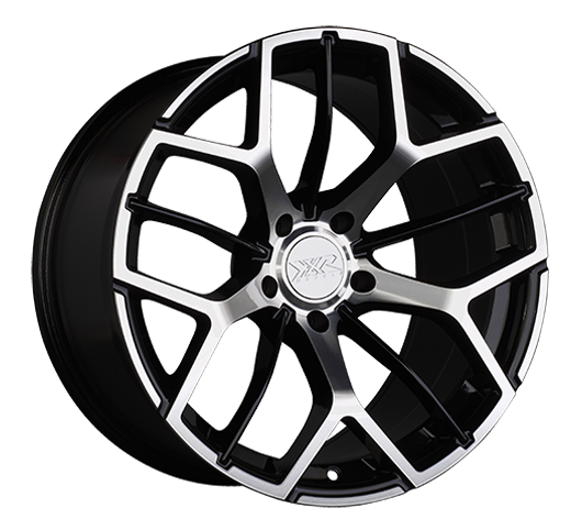 566886512 - XXR 566 18X8.5 5X114.3 35mm Black / Machined - XXR Wheels Canada