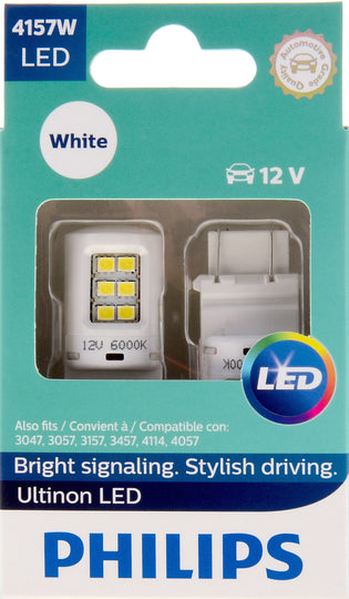 4157WLED Philips Ultinon LED 4157WLED - Ultinon LED - White Philips Bulbs