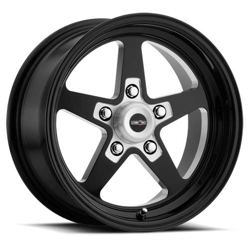 571-5161B0 - Vision 571 Sport Star II 15X10 5X120.65 0mm Gloss Black with Milled Center - Vision Wheels Canada
