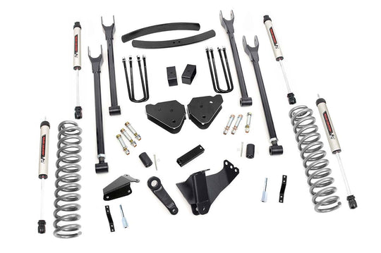 57870 6 Inch Lift Kit - Gas - 4 Link - No OVLDS - V2 - Ford Super Duty (05-07) Rough Country Canada