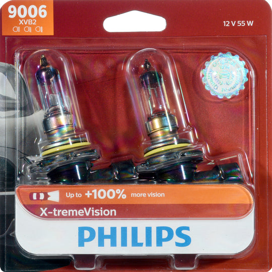 9006XVB2 Philips X-tremeVision Headlight 9006 - X-tremeVision - Twin Blister Pack Philips Bulbs