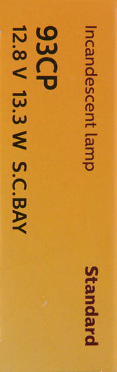 93CP Philips Standard Miniature 93 - Standard - Multiple Commercial 10-Pack Philips Bulbs