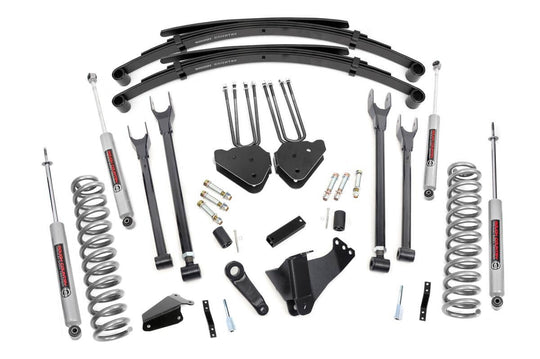 590.20 8 Inch Lift Kit - 4 Link - RR Springs - Ford Super Duty 4WD (05-07) Rough Country Canada