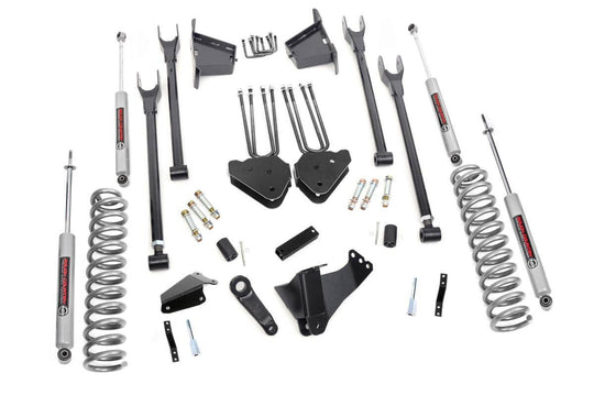 591.20 8 Inch Lift Kit - 4 Link - RR Blocks - Ford Super Duty 4WD (05-07) Rough Country Canada