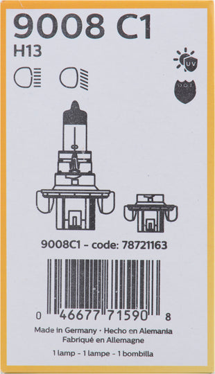 9008C1 Philips Standard Headlight 9008 - Standard - Single Commercial Pack Philips Bulbs