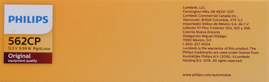 562CP Philips Standard Miniature 562 - Standard - Multiple Commercial 10-Pack Philips Bulbs