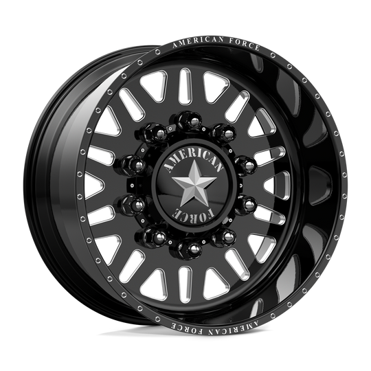 AFTC09F25-5-21 - American Force AFW Liberty 20X9 8X170 0mm Gloss Black Mill-Mach - American Force Wheels Canada