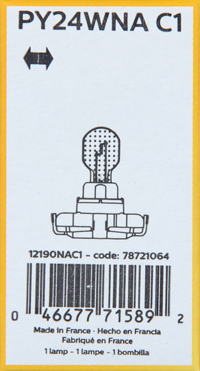 PY24WNAC1 Philips HiPerVision Bulb PY24WNA - Standard - Single Commercial Pack Philips Bulbs