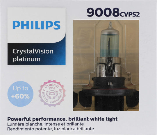 9008CVPS2 Philips CrystalVision platinum Headlight 9008 - CrystalVision Platinum - Twin Special Pack Philips Bulbs