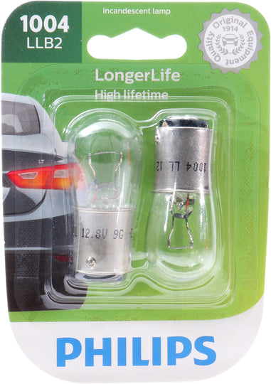 1004LLB2 Philips LongerLife Miniature 1004LL - LongerLife - Twin Blister Pack Philips Bulbs