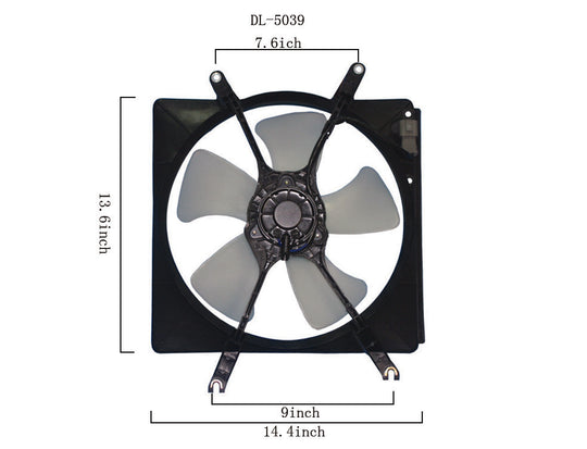 Radiator Fan Assembly - Agility AutoParts - 6011103