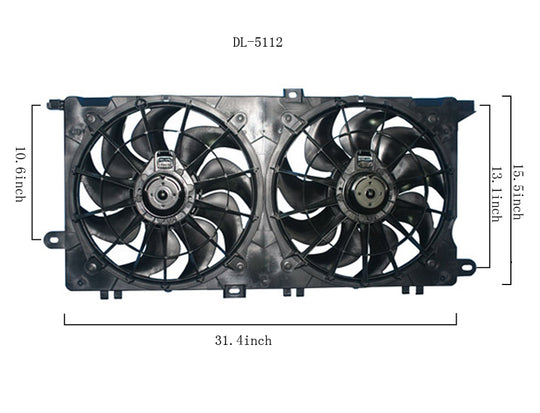 Dual Fan Assembly - Agility AutoParts - 6012105