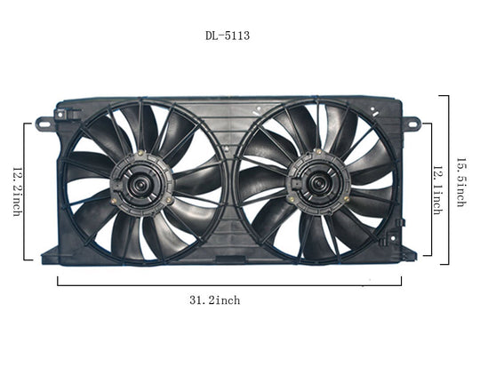 Dual Fan Assembly - Agility AutoParts - 6014101