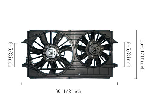 Dual Fan Assembly - Agility AutoParts - 6016125