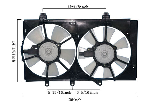 Dual Fan Assembly - Agility AutoParts - 6017110