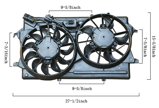 Dual Fan Assembly - Agility AutoParts - 6018131