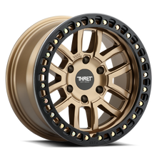 Load image into Gallery viewer, 602IH-1790M-14 - Thret Offroad 602 Maze 17X9 5X139.7 -14mm Bronze with Matte Black Ring - Thret Offroad Wheels Canada