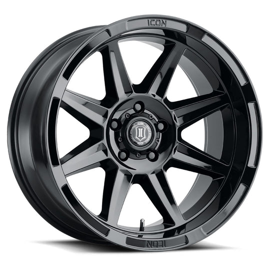 6020105545GB - ICON Bandit 20X10 5X150 ET -24mm Gloss Black - ICON Wheels Canada