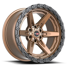 Load image into Gallery viewer, 6021795712MZBR - Vortek VRT-602 17X9 6X139.7 / 6X135 12mm Matte Bronze With Black Bead Ring - Vortek Wheels Canada