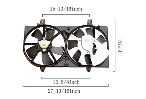 Dual Fan Assembly - Agility AutoParts - 6029127