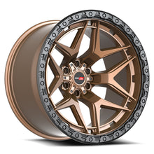 Load image into Gallery viewer, 603209558-18MZBR - Vortek VRT-603 20X9.5 8X165.1 -18mm Matte Bronze With Black Bead Ring - Vortek Wheels Canada