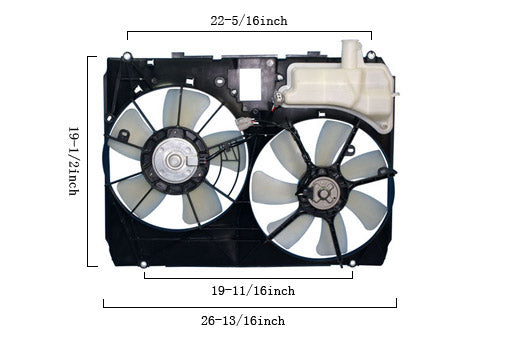 Dual Fan Assembly - Agility AutoParts - 6034140