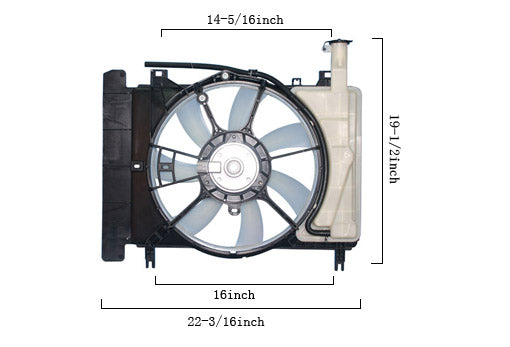 Dual Fan Assembly - Agility AutoParts - 6034148