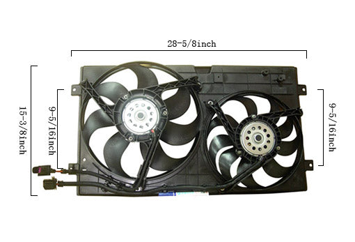 Dual Fan Assembly - Agility AutoParts - 6035101