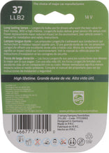 Load image into Gallery viewer, 37LLB2 Philips LongerLife Miniature 37LL - LongerLife - Twin Blister Pack Philips Bulbs