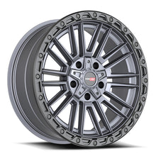 Load image into Gallery viewer, 604221043-18MTBR - Vortek VRT-604 22X10 5X139.7 / 5X127 -18mm Matte Titanium With Black Bead Ring - Vortek Wheels Canada