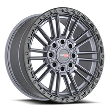 Load image into Gallery viewer, 604221064-18MTBR - Vortek VRT-604 22X10 8X180 / 8X170 -18mm Matte Titanium With Black Bead Ring - Vortek Wheels Canada