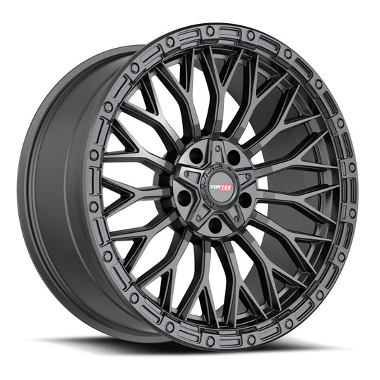6072094418MB - Vortek VRT-607 20X9 5X139.7 / 5X150 18mm Matte Black - Vortek Wheels Canada