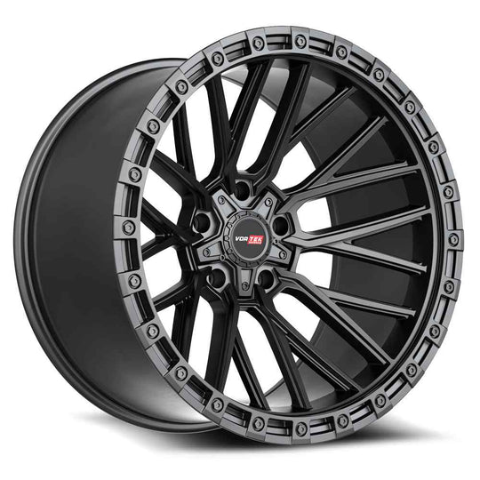 608189430MB - Vortek VRT-608 18X9 5X139.7 / 5X127 0mm Matte Black - Vortek Wheels Canada