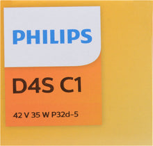 Load image into Gallery viewer, D4SC1 Philips Xenon HID lamp D4S - Standard - Single Commercial Pack Philips Bulbs