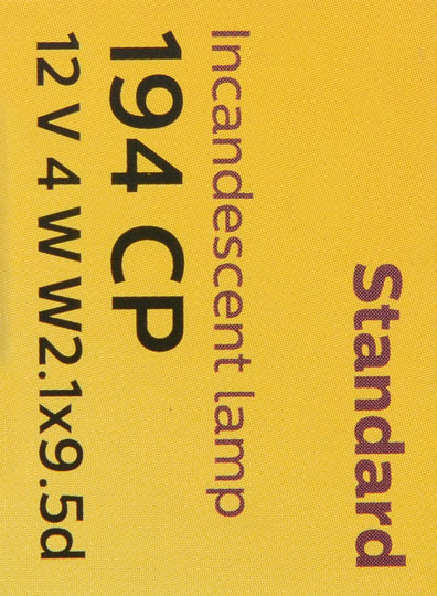 194CP Philips Standard Miniature 194 - Standard - Multiple Commercial 10-Pack Philips Bulbs