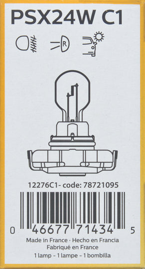 PSX24WC1 Philips HiPerVision Bulb PSX24W - Standard - Single Commercial Pack Philips Bulbs