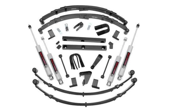 620M70 4 Inch Lift Kit - V2 - Manual Steer - Jeep Wrangler YJ 4WD (87-95) Rough Country Canada