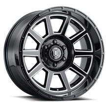Charger l'image dans la galerie, 6220105545GBMW - ICON Recoil 20X10 5X150 ET -24mm Gloss Black Milled Spokes - ICON Wheels Canada